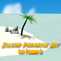 Props for making Island, Desert and Oasis scenes with Poser 6!